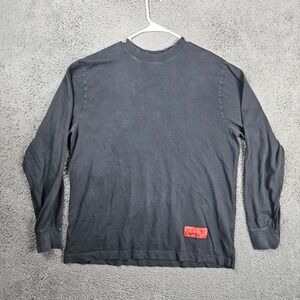CHNGE XL Long Sleeve Organic Cotton Respecting Women Graphic Tee Black